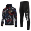 PSG 2025/26 Black Hoodie Tracksuit - Front View - KFCool – Football Jerseys & Soccer Kits Store PSG 2025/26 Black Hoodie Tracksuit - Front View | KFCOOL