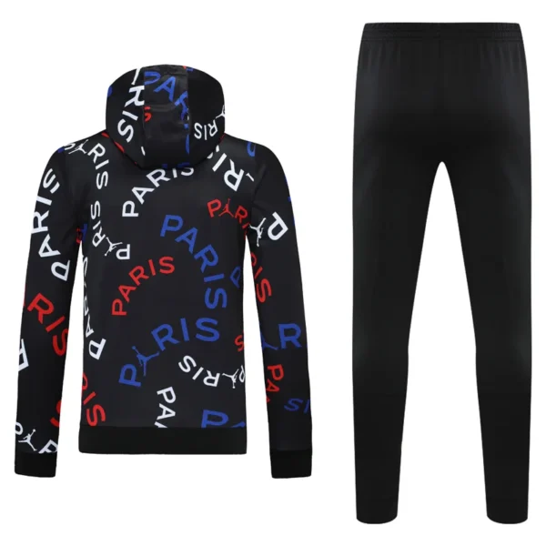 PSG 2025/26 Black Hoodie Tracksuit - Back View - KFCool – Football Jerseys & Soccer Kits Store PSG 2025/26 Black Hoodie Tracksuit - Back View | KFCOOL