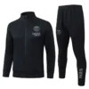 PSG 2025/26 Black Jacket Tracksuit - Front View | KFCOOL