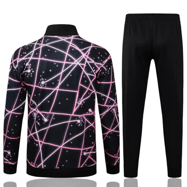 PSG 2025/26 Black Pink Jacket Tracksuit - Back View | KFCOOL