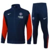 PSG 2025/26 Blue Red Jacket Tracksuit - Front View | KFCOOL