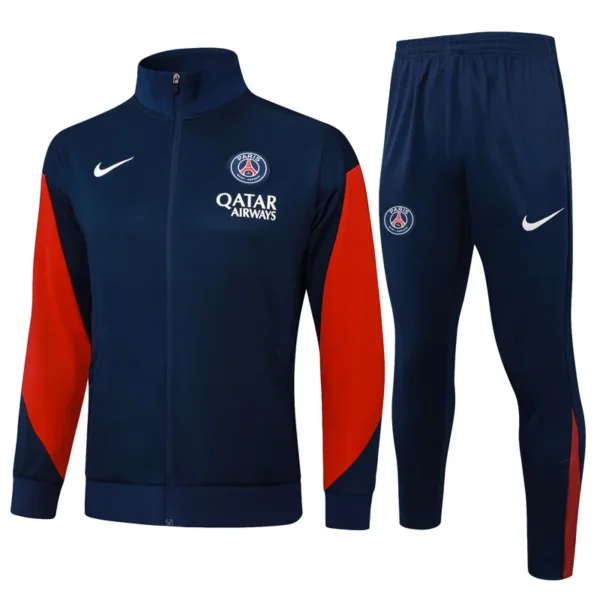 PSG 2025/26 Blue Red Jacket Tracksuit - Front View | KFCOOL