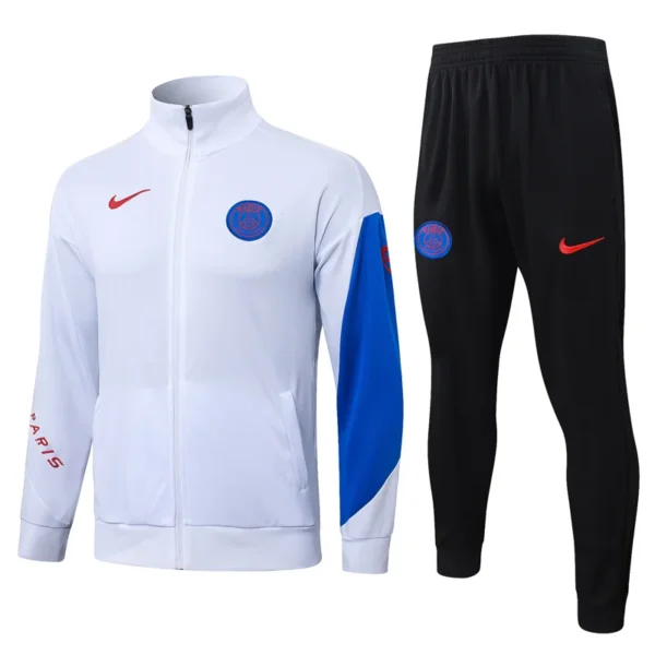 PSG 2025/26 White Jacket Tracksuit - Front View | KFCOOL