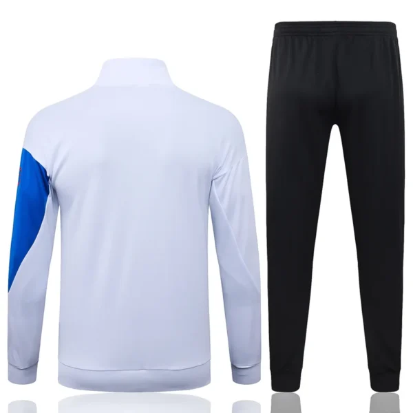 PSG 2025/26 White Jacket Tracksuit - Back View | KFCOOL