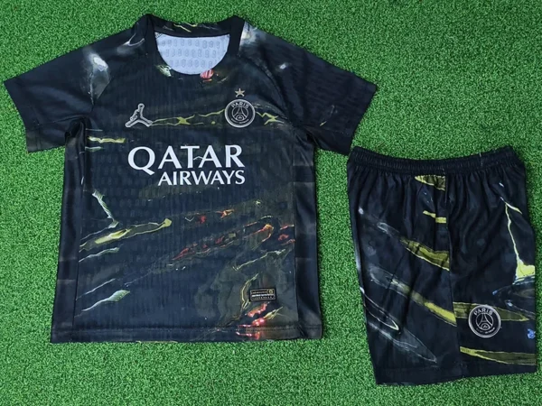 PSG 2025/26 Kids Kit Player Version - Back View | KFCOOL