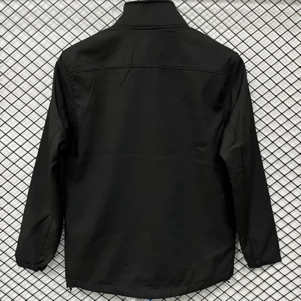 PSG 2025/26 Black Outdoor Jacket - Back View | KFCOOL