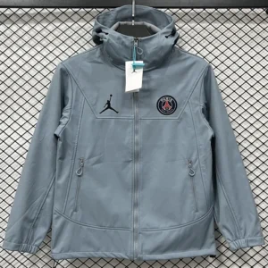 PSG 2025/26 Sky Blue Outdoor Jacket - Front View PSG 2025/26 Sky Blue Outdoor Jacket - Front View | KFCOOL