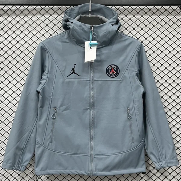 PSG 2025/26 Sky Blue Outdoor Jacket - Front View - KFCool – Football Jerseys & Soccer Kits Store PSG 2025/26 Sky Blue Outdoor Jacket - Front View | KFCOOL