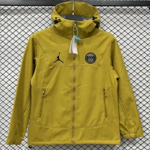 PSG 2025/26 Yellow Outdoor Jacket - Front View PSG 2025/26 Yellow Outdoor Jacket - Front View | KFCOOL