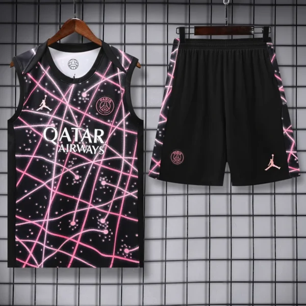 PSG 2025/26 Purple Sleeveless Shorts - Front View | KFCOOL