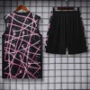 PSG 2025/26 Purple Sleeveless Shorts - Back View | KFCOOL