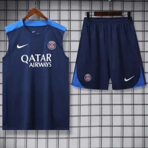 PSG 2025/26 Royal Blue Sleeveless Shorts - Front View | KFCOOL