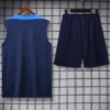 PSG 2025/26 Royal Blue Sleeveless Shorts - Back View | KFCOOL