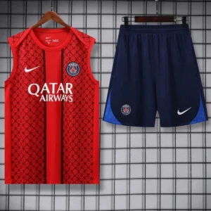 PSG 2025/26 Red Sleeveless Shorts - Front View PSG 2025/26 Red Sleeveless Shorts - Front View | KFCOOL