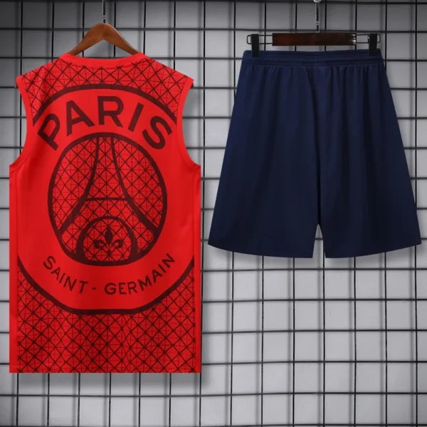 PSG 2025/26 Red Sleeveless Shorts - Back View PSG 2025/26 Red Sleeveless Shorts - Back View | KFCOOL