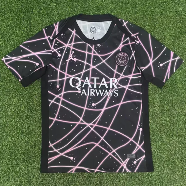 PSG 2025/26 Pink Black Training Shirt Fan Version - Front View PSG 2025/26 Pink Black Training Shirt Fan Version - Front View | KFCOOL