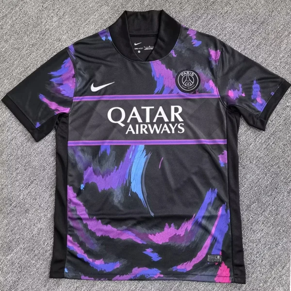 PSG 2025/26 Black Purple Special Edition Training Shirt - Front View PSG 2025/26 Black Purple Special Edition Training Shirt - Front View | KFCOOL
