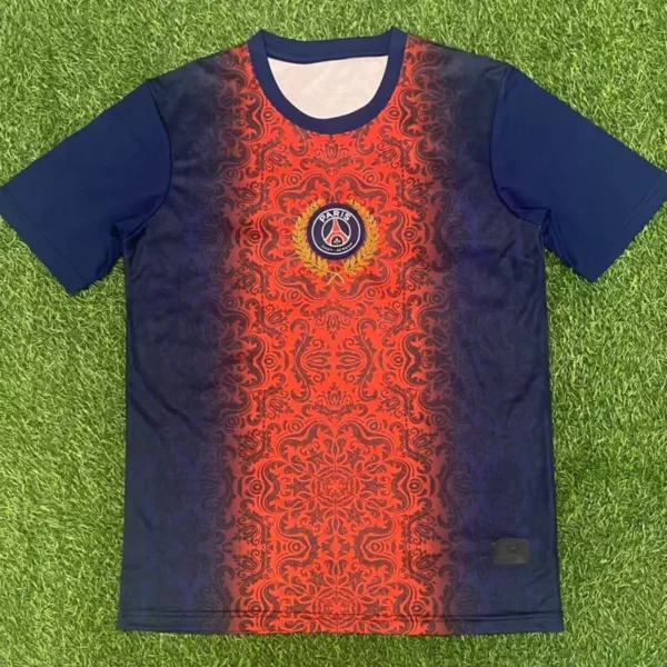 PSG 2025/26 Blue Red Special Edition Training Shirt - Front View PSG 2025/26 Blue Red Special Edition Training Shirt - Front View | KFCOOL