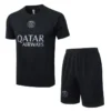 PSG 2025/26 Black Training Short Suit - Front View | KFCOOL