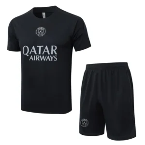 PSG 2025/26 Black Training Short Suit - Front View PSG 2025/26 Black Training Short Suit - Front View | KFCOOL