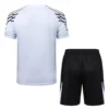 PSG 2025/26 Black White Training Short Suit - Back View | KFCOOL