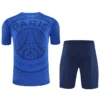PSG 2025/26 Blue Training Short Suit - Back View | KFCOOL