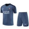 PSG 2025/26 Grey Training Short Suit - Front View | KFCOOL