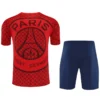 PSG 2025/26 Red Training Short Suit - Back View | KFCOOL