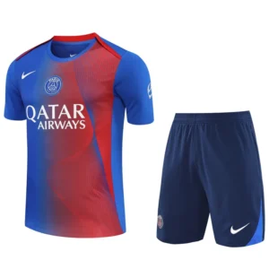 PSG 2025/26 Blue Red Training Short Suit - Front View PSG 2025/26 Blue Red Training Short Suit - Front View | KFCOOL
