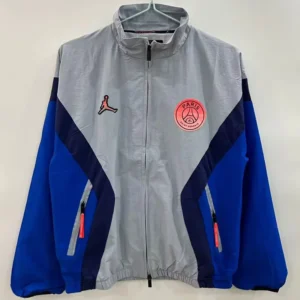 PSG 2025/26 Grey Windbreaker - Front View | KFCOOL