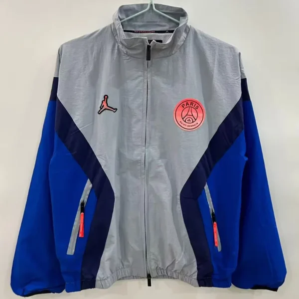 PSG 2025/26 Grey Windbreaker - Front View PSG 2025/26 Grey Windbreaker - Front View | KFCOOL