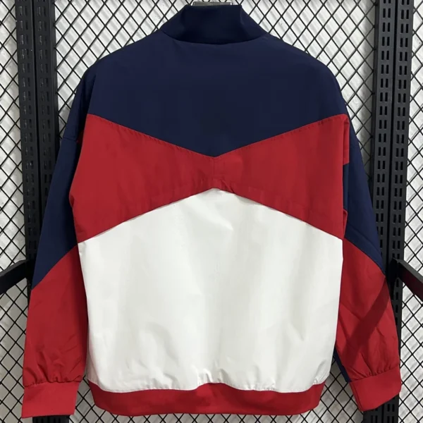 PSG 2025/26 White Windbreaker - Back View | KFCOOL