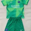 PSG 2026/27 Goalkeeper Green Kids Kit Fan Version - Front View PSG 2026/27 Goalkeeper Green Kids Kit Fan Version - Front View | KFCOOL