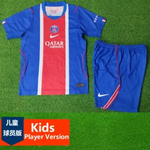 PSG 2026/27 Home Kids Kit Player Version - Front View PSG 2026/27 Home Kids Kit Player Version - Front View | KFCOOL
