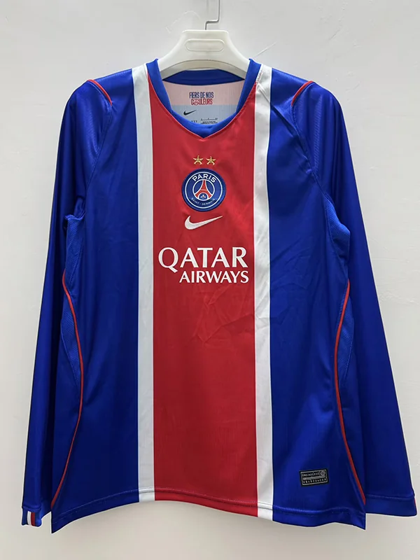 PSG 2026/27 Home Long Sleeve Jersey Fan Version - Front View PSG 2026/27 Home Long Sleeve Jersey Fan Version - Front View | KFCOOL