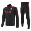 PSG 2026/27 Black Half Pull Tracksuit - Front View - KFCool – Football Jerseys & Soccer Kits Store PSG 2026/27 Black Half Pull Tracksuit - Front View | KFCOOL