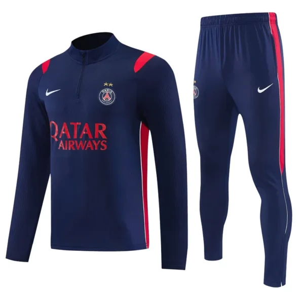 PSG 2026/27 Royal Blue Half Pull Tracksuit - Front View | KFCOOL