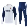PSG 2026/27 White Blue Half Pull Tracksuit - Front View - KFCool – Football Jerseys & Soccer Kits Store PSG 2026/27 White Blue Half Pull Tracksuit - Front View | KFCOOL