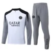 PSG 2026/27 White Grey Half Pull Tracksuit - Front View - KFCool – Football Jerseys & Soccer Kits Store PSG 2026/27 White Grey Half Pull Tracksuit - Front View | KFCOOL