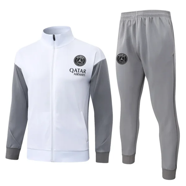 PSG 2026/27 White Jacket Tracksuit - Front View - KFCool – Football Jerseys & Soccer Kits Store PSG 2026/27 White Jacket Tracksuit - Front View | KFCOOL
