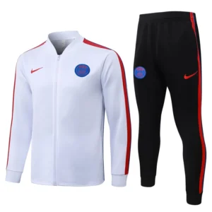PSG 2026/27 White Red Jacket Tracksuit - Front View | KFCOOL