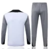 PSG 2026/27 White Grey Kids Half Pull Tracksuit - Back View - KFCool – Football Jerseys & Soccer Kits Store PSG 2026/27 White Grey Kids Half Pull Tracksuit - Back View | KFCOOL