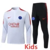 PSG 2026/27 White Red Kids Half Pull Tracksuit - Front View - KFCool – Football Jerseys & Soccer Kits Store PSG 2026/27 White Red Kids Half Pull Tracksuit - Front View | KFCOOL