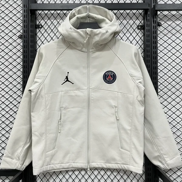 PSG 2026/27 Grey Outdoor Jacket - Front View | KFCOOL