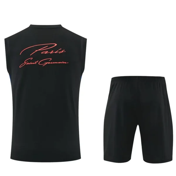 PSG 2026/27 Black Sleeveless Shorts - Back View PSG 2026/27 Black Sleeveless Shorts - Back View | KFCOOL
