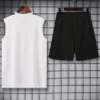 PSG 2026/27 White Sleeveless Shorts - Back View PSG 2026/27 White Sleeveless Shorts - Back View | KFCOOL