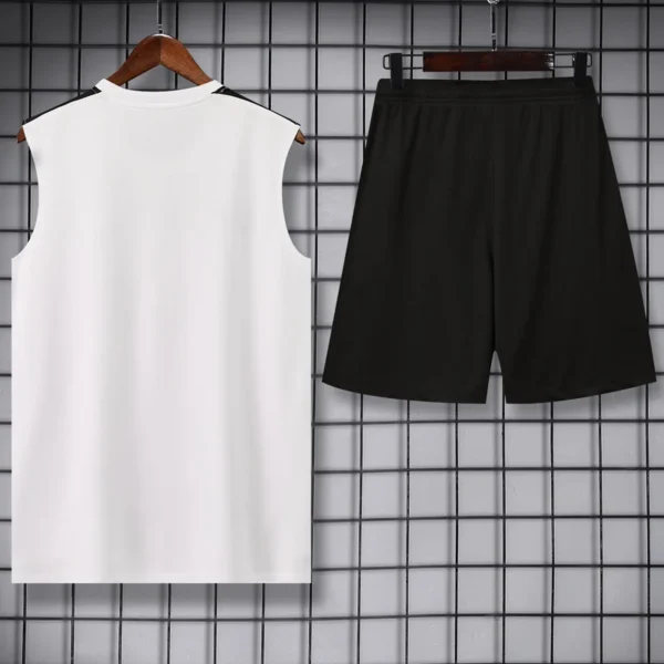 PSG 2026/27 White Sleeveless Shorts - Back View PSG 2026/27 White Sleeveless Shorts - Back View | KFCOOL