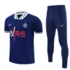 PSG 2026/27 Royal Blue Short Sleeve Pants Suit - Front View | KFCOOL