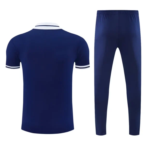 PSG 2026/27 Royal Blue Short Sleeve Pants Suit - Back View | KFCOOL