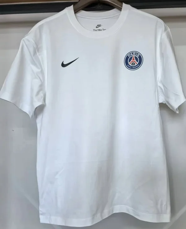 PSG 2026/27 White T-Shirt - Front View - KFCool – Football Jerseys & Soccer Kits Store PSG 2026/27 White T-Shirt - Front View | KFCOOL